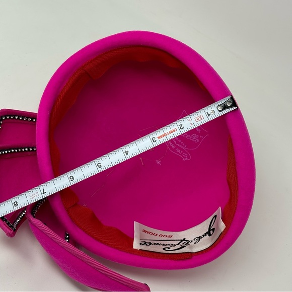 Vintage Jack McConnell Boutique 100% Wool Pink Hat - Picture 10 of 10